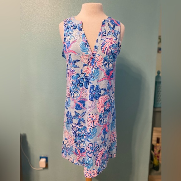 Lilly Pulitzer Dev dress in Bahamas Beachcomber - Picture 6 of 9